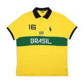 Ralph Lauren Brasil Chief Keef Polo in Gelb Grün Größe XL